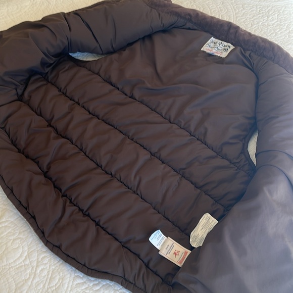 True Religion Aztec Puffer Vest Serape Yoke Men XL/TG Cotton Corduroy Brown Boho - Picture 16 of 16